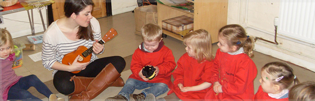 Music lesson underway