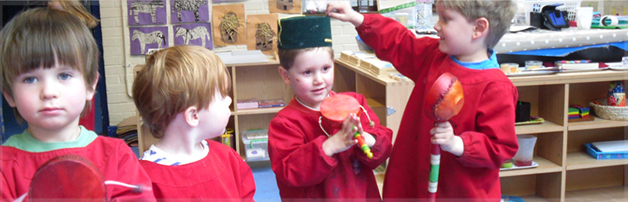 Four kids at nursery